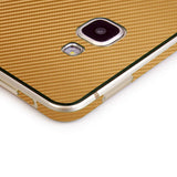 Samsung Galaxy A9 / A9 Pro Gold Carbon Fiber Skin Protector