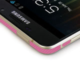 Samsung Galaxy A9 / A9 Pro Pink Carbon Fiber Skin Protector