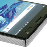 Sony Xperia 10 Plus TechSkin Silver Carbon Fiber Skin