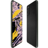 Samsung Galaxy S20 TechSkin Black Carbon Fiber Skin [6.2 inch]