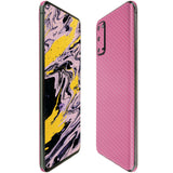Samsung Galaxy S20 TechSkin Pink Carbon Fiber Skin [6.2 inch]