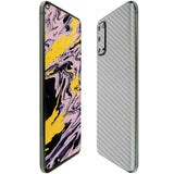 Samsung Galaxy S20 TechSkin Silver Carbon Fiber Skin [6.2 inch]