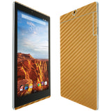 Verizon Ellipsis 8 HD  TechSkin Gold Carbon Fiber Skin