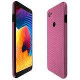 Google Pixel 3a XL TechSkin Pink Carbon Fiber Skin