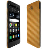 Huawei Ascend XT TechSkin Gold Carbon Fiber Skin