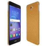 Huawei Ascend XT2 TechSkin Gold Carbon Fiber Skin