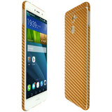 Huawei Enjoy 7 Plus TechSkin Gold Carbon Fiber Skin
