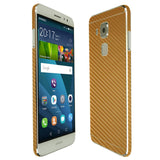 Huawei G9 Plus TechSkin Gold Carbon Fiber Skin