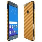 Huawei Honor 8 TechSkin Gold Carbon Fiber Skin