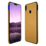 Huawei Honor 8X TechSkin Gold Carbon Fiber Skin