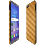 Huawei Honor View 10 TechSkin Gold Carbon Fiber Skin