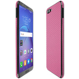Huawei Honor View 10 TechSkin Pink Carbon Fiber Skin