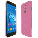 Huawei Nova Plus TechSkin Pink Carbon Fiber Skin