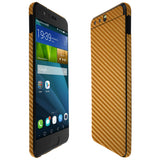 Huawei P10 TechSkin Gold Carbon Fiber Skin