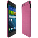 Huawei P10 TechSkin Pink Carbon Fiber Skin