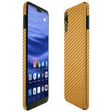 Huawei P20 Pro TechSkin Gold Carbon Fiber Skin