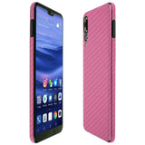 Huawei P20 Pro TechSkin Pink Carbon Fiber Skin