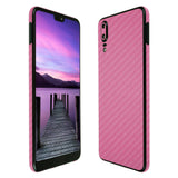 Huawei P20 TechSkin Pink Carbon Fiber Skin