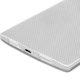 OnePlus One Silver Carbon Fiber Skin Protector