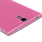 OnePlus One Pink Carbon Fiber Skin Protector