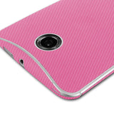 Google Nexus 6 Pink Carbon Fiber Skin Protector