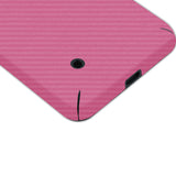 Nokia Lumia 530 Pink Carbon Fiber Skin Protector
