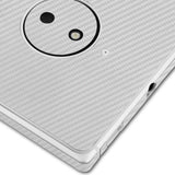 Nokia Lumia 830 Silver Carbon Fiber Skin Protector