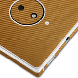 Nokia Lumia 830 Gold Carbon Fiber Skin Protector