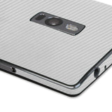 OnePlus 2 / OnePlus Two Silver Carbon Fiber Skin Protector