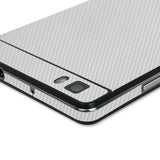 Huawei P8 Lite Silver Carbon Fiber Skin Protector