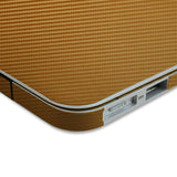 Apple MacBook Air 13.3" Gold Carbon Fiber Skin Protector (MJVE2LL/A)