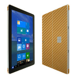 Microsoft Surface Go TechSkin Gold Carbon Fiber Skin