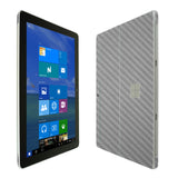 Microsoft Surface Go TechSkin Silver Carbon Fiber Skin