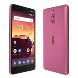 Nokia 2V TechSkin Pink Carbon Fiber Skin (Nokia 2.1 2018)