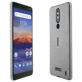 Nokia 3.1 Plus TechSkin Brushed Aluminum Skin (US Cricket Wireless Version)