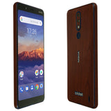 Nokia 3.1 Plus TechSkin Dark Wood Skin (US Cricket Wireless Version)