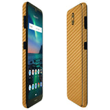 Nokia 3 V TechSkin Gold Carbon Fiber Skin