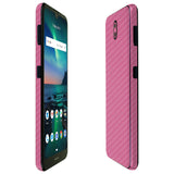 Nokia 3 V TechSkin Pink Carbon Fiber Skin