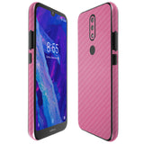 Nokia 4.2 TechSkin Pink Carbon Fiber Skin