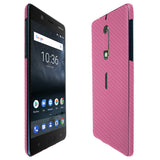 Nokia 5 TechSkin Pink Carbon Fiber Skin
