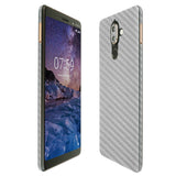 Nokia 7 Plus TechSkin Silver Carbon Fiber Skin