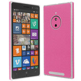 Nokia Lumia 830 Pink Carbon Fiber Skin Protector