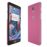 OnePlus 3 Pink Carbon Fiber Skin Protector