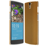 OnePlus One Gold Carbon Fiber Skin Protector