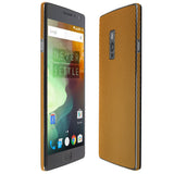 OnePlus 2 / OnePlus Two Gold Carbon Fiber Skin Protector