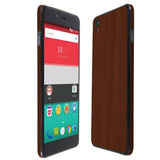 OnePlus X Dark Wood Skin Protector