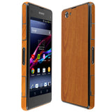 Sony Xperia Z1 Compact Light Wood Skin Protector
