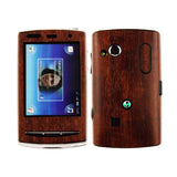 Sony Ericsson Xperia X10 Mini Pro Dark Wood Skin Protector